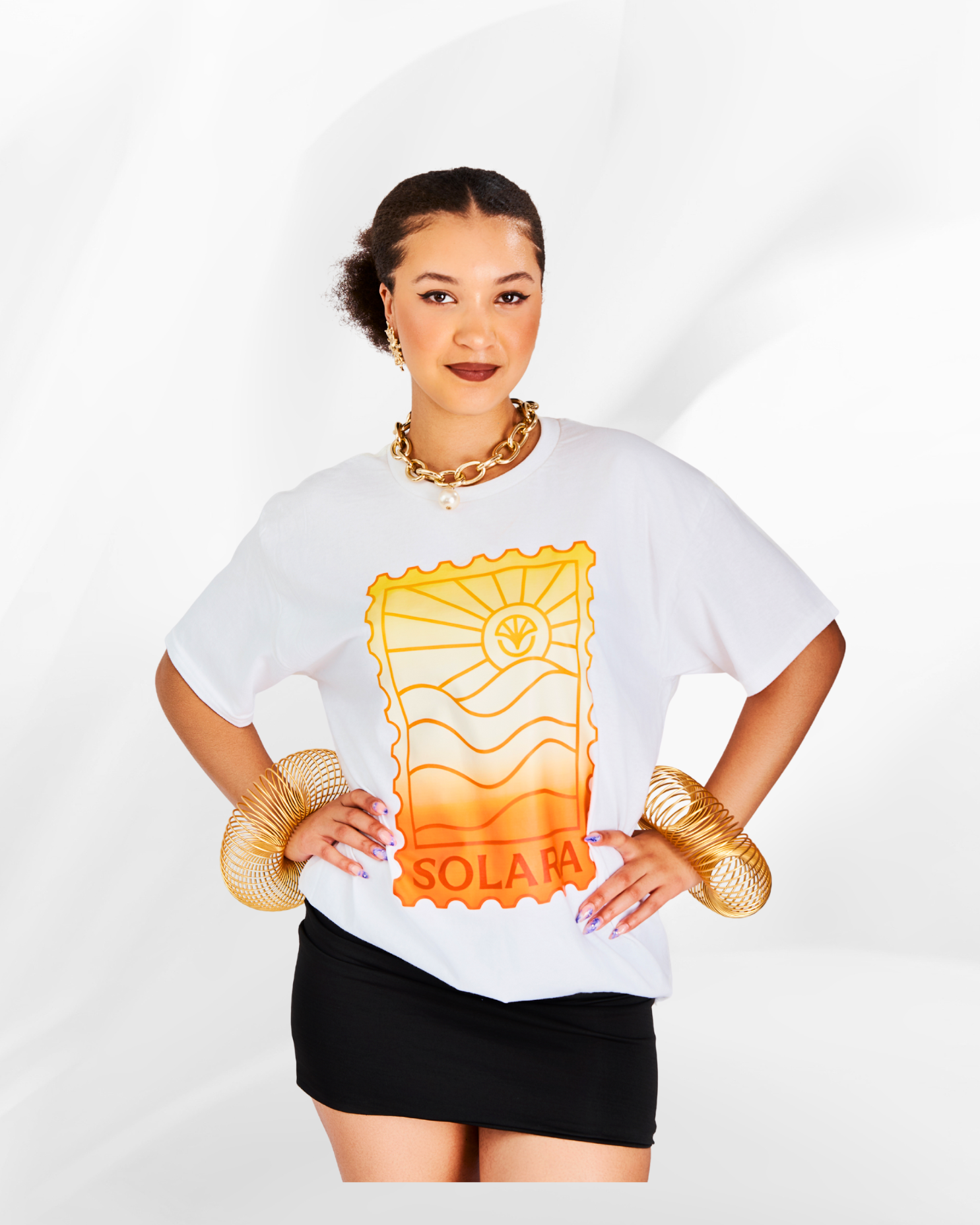 Solara Tea in Ombre Print