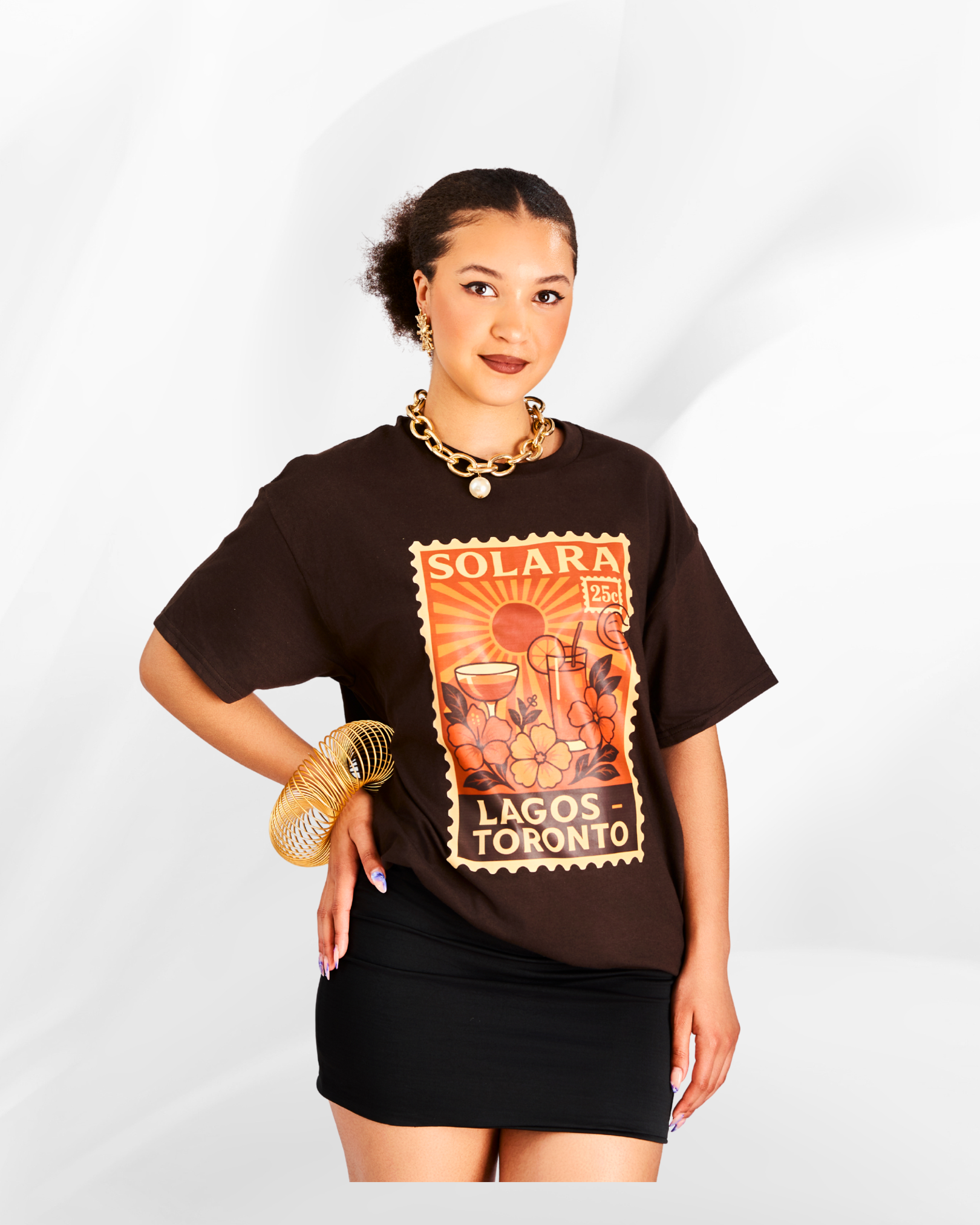 Solara Tee in Chocolate