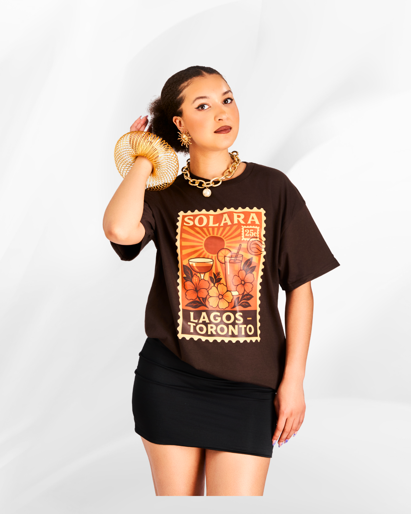 Solara Tee in Chocolate