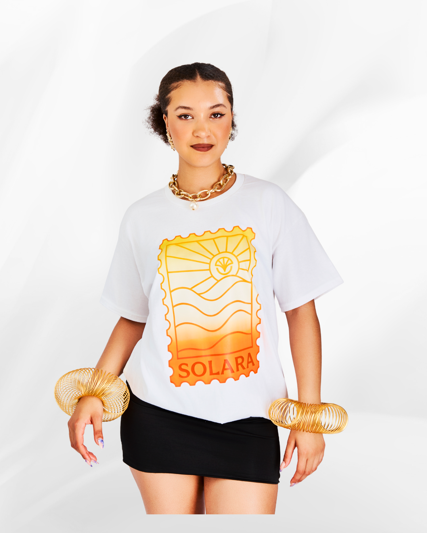 Solara Tea in Ombre Print