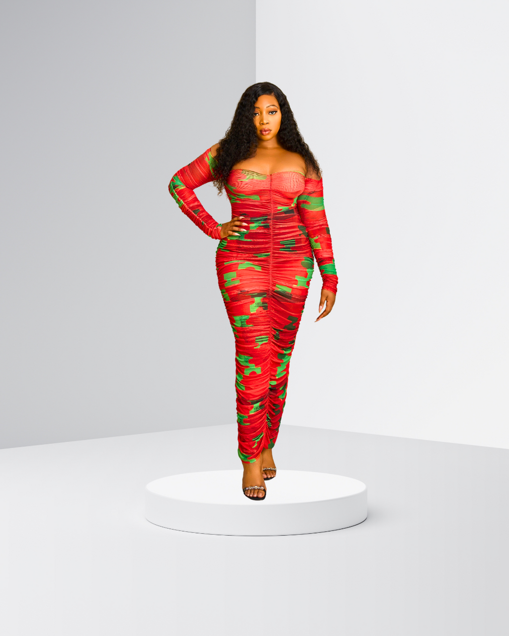 MADI DRESS- RED