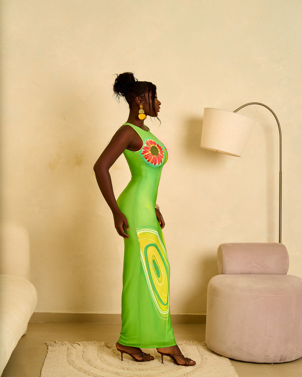 LELA DRESS- LIME