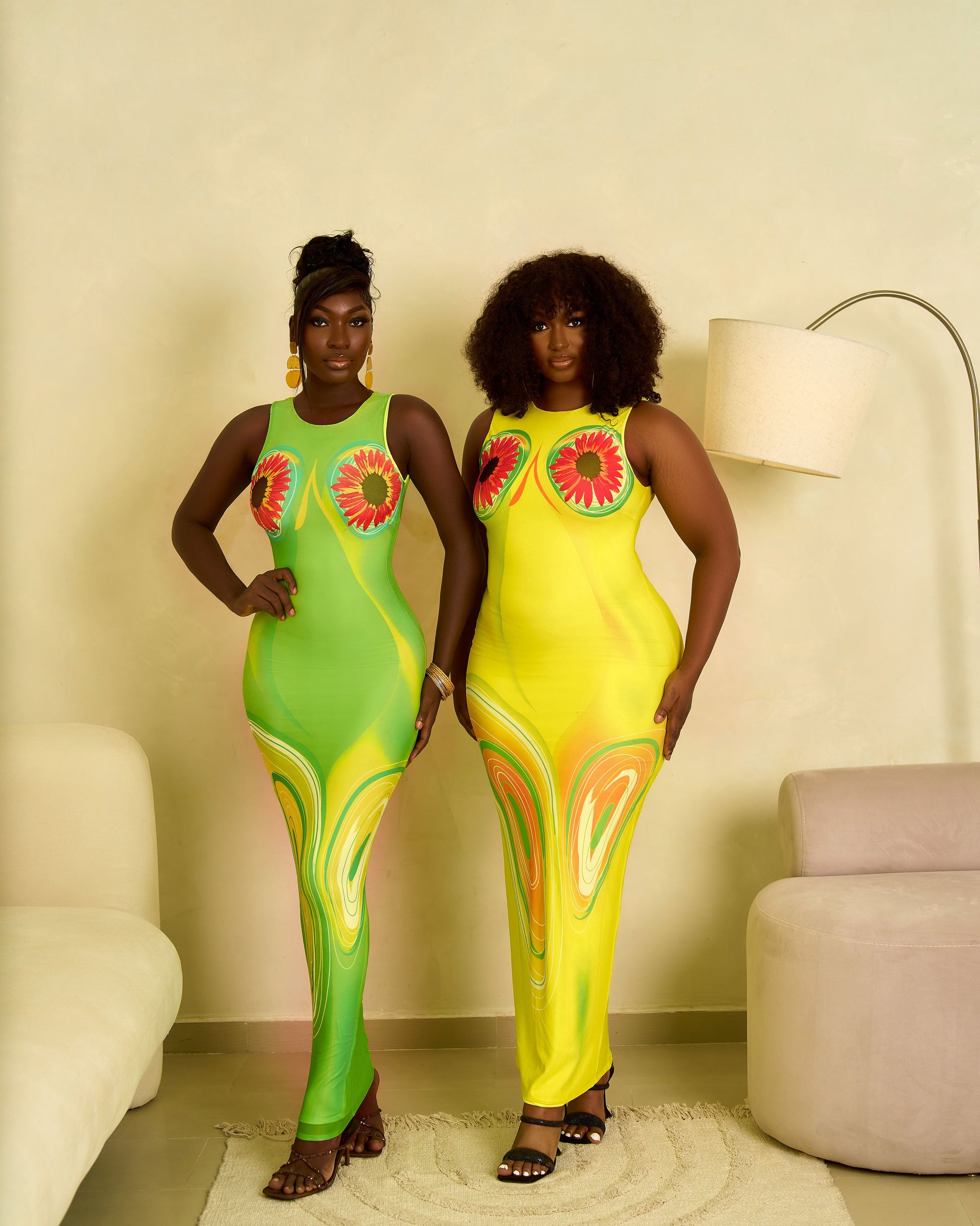LELA DRESS- LIME